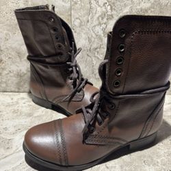 Steve Madden Women’s Leather Brown Boots Sz 8