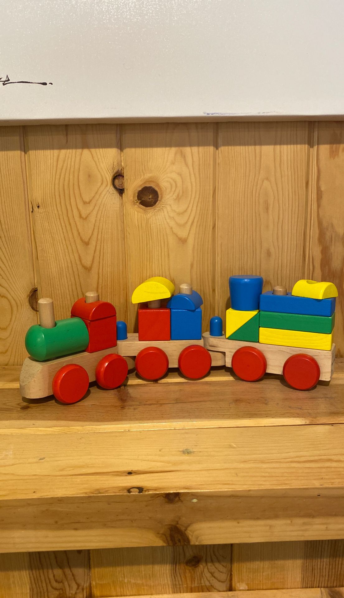 NEW Melissa and Doug stacking train toy