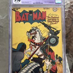 Batman #36 (1946) CGC 9.0 — Penguin app.; Last Alfred Solo Story; Restored