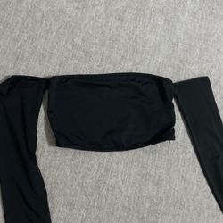Black Crop top