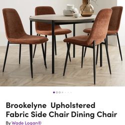 Brookelyne Upholstered Fabric Side Chair Dining Chair