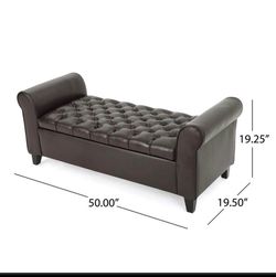 Excellent Condition Storage Ottoman! Leather