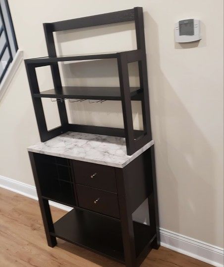 Storage Bar Cabinet with Drawers, Wine Rack for Kitchen, Dining Room,