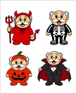 Dr. Simi Halloween Toppers/stickers, halloween, dr simi