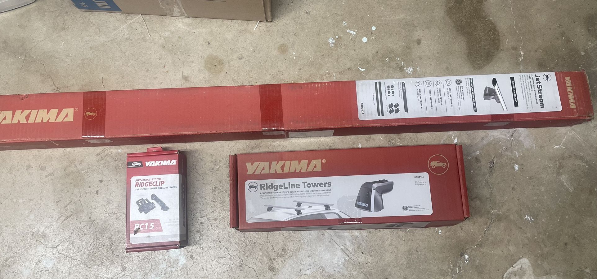 Yakima Roof Rack (brand new In boxes). For Vehicles With Flush Side rails 