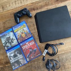 Selling 1TB PS4 Slim With Controller + 4 Games