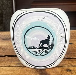 Ann Navajo Hand-Painted Vase