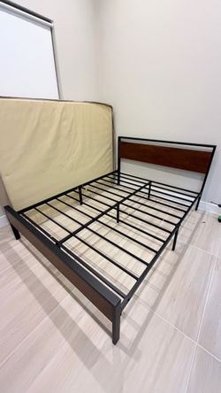 Queen size bed frame only