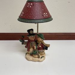 Snowman Candle Holder