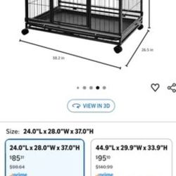 Portable Heavy Duty Stackable Dog & Pet Kennel