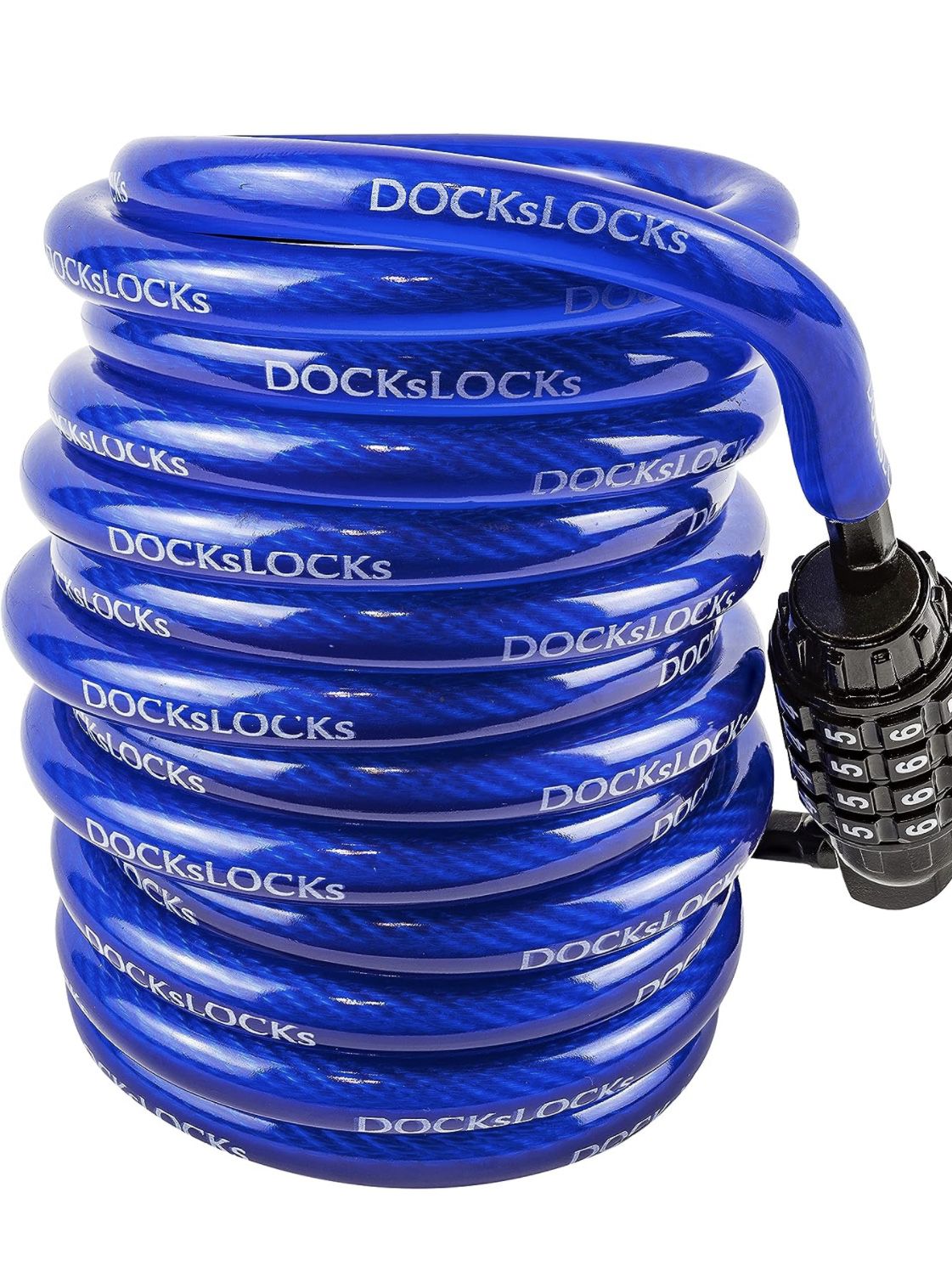 Weatherproof Security Coiled Cable Lock 10ft - Combination Lock