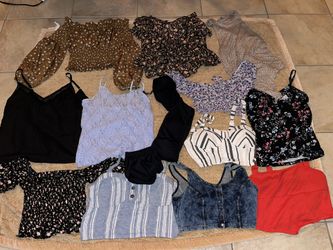 Women’s Size Small Shirts And Half Shirts 