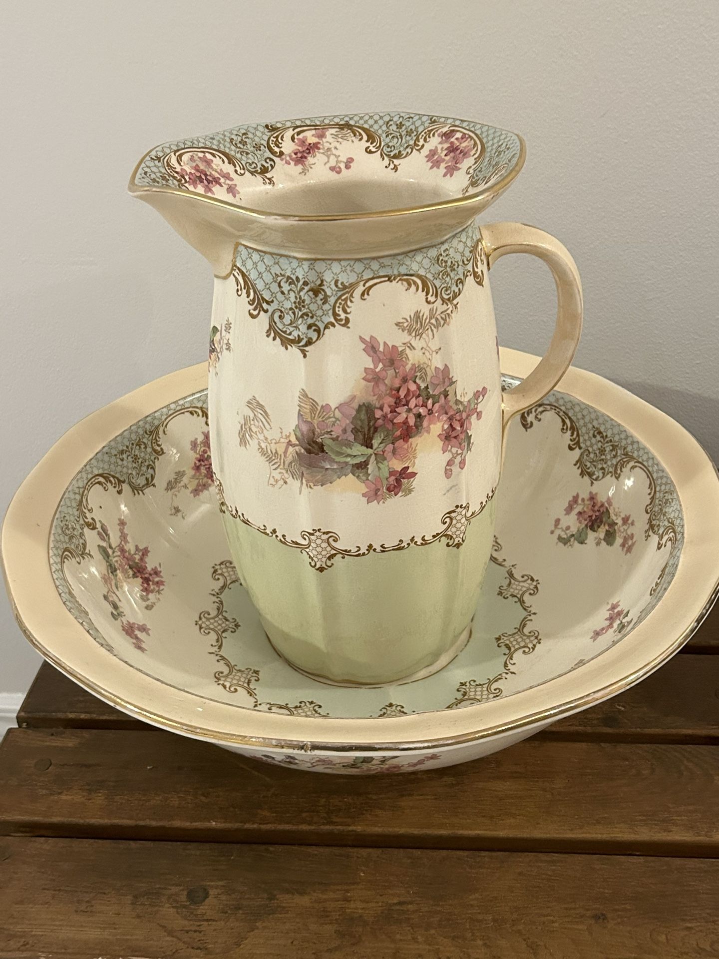 Royal Doulton Pitcher And bowl