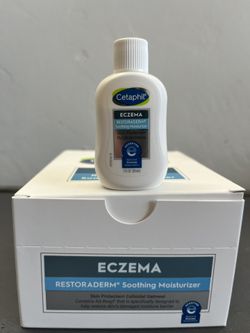 1 BOX (18 MOISTURIZERS) CETAPHIL ECZEMA Restoraderm Soothing 29mL Moisturizers