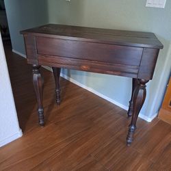 Antique spinate flip top writing table / desk 
Excellent condition very sturdy and tall