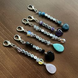 New Personalizable Crystal Gemstone Purse Handbag Charm