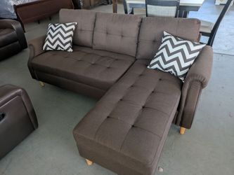 Small Brown Sectional