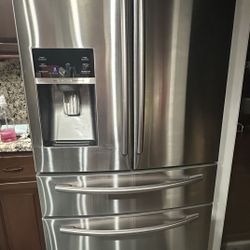 Stainless steel Samsung refrigerator