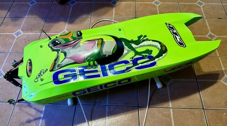 RARE PROBOAT MISS GEICO 36 KEVLAR & UPGRADES