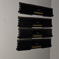 4 Corsair RAM Cards - 64 GB Total - DDR4, 3200MHz Speed 
