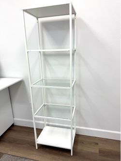 Ikea glass shelving / book shelf