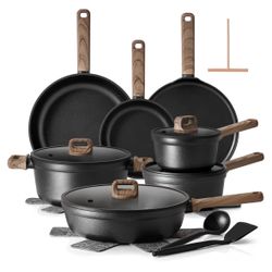 MUST GO! SENSARTE 20-Pc Nonstick Cookware Set - New Only $110! 🍳