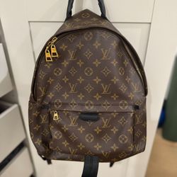 Authentic Used Louis Vuitton Palm Springs MM Backpack For Sale