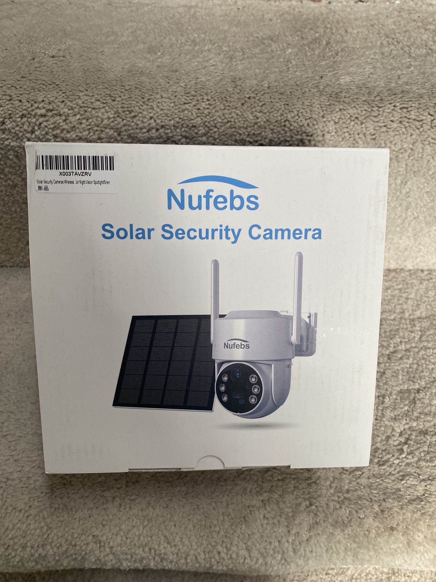 Security Camera 2K/4MP Wireless Outdoor with Solar Panel