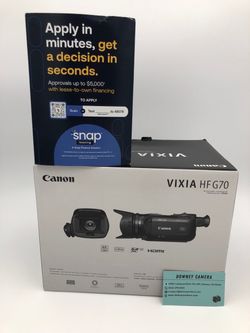 Canon VIXIA HFG70 4K camcorder for limited time only at Downey Camera