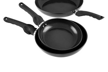 Black Safe-T-Grip Ceramic Nonstick Frypans