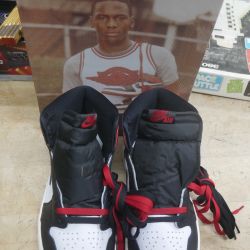 Size 9 - Air Jordan 1 Retro OG High Black Toe Reimagined - Brand New in Box