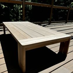 RH Matira Teak Outdoor Rectangular Coffee Table