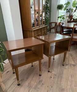 Mid Century Nightstands Side Tables