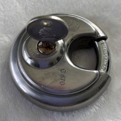 Hardened Stainless Steel Lock w/Key