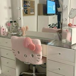 Hello Kitty Chairs/vanity/glam Desk / No Credit Needed /same Day Delivery 
