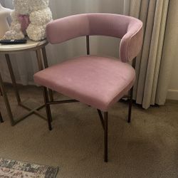 2 Velvet Chair In Blush , Pink TOV-D6432