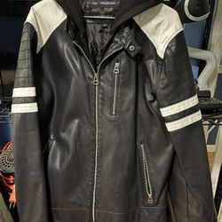 Wilson Cycle Faux Leather Jacket Medium