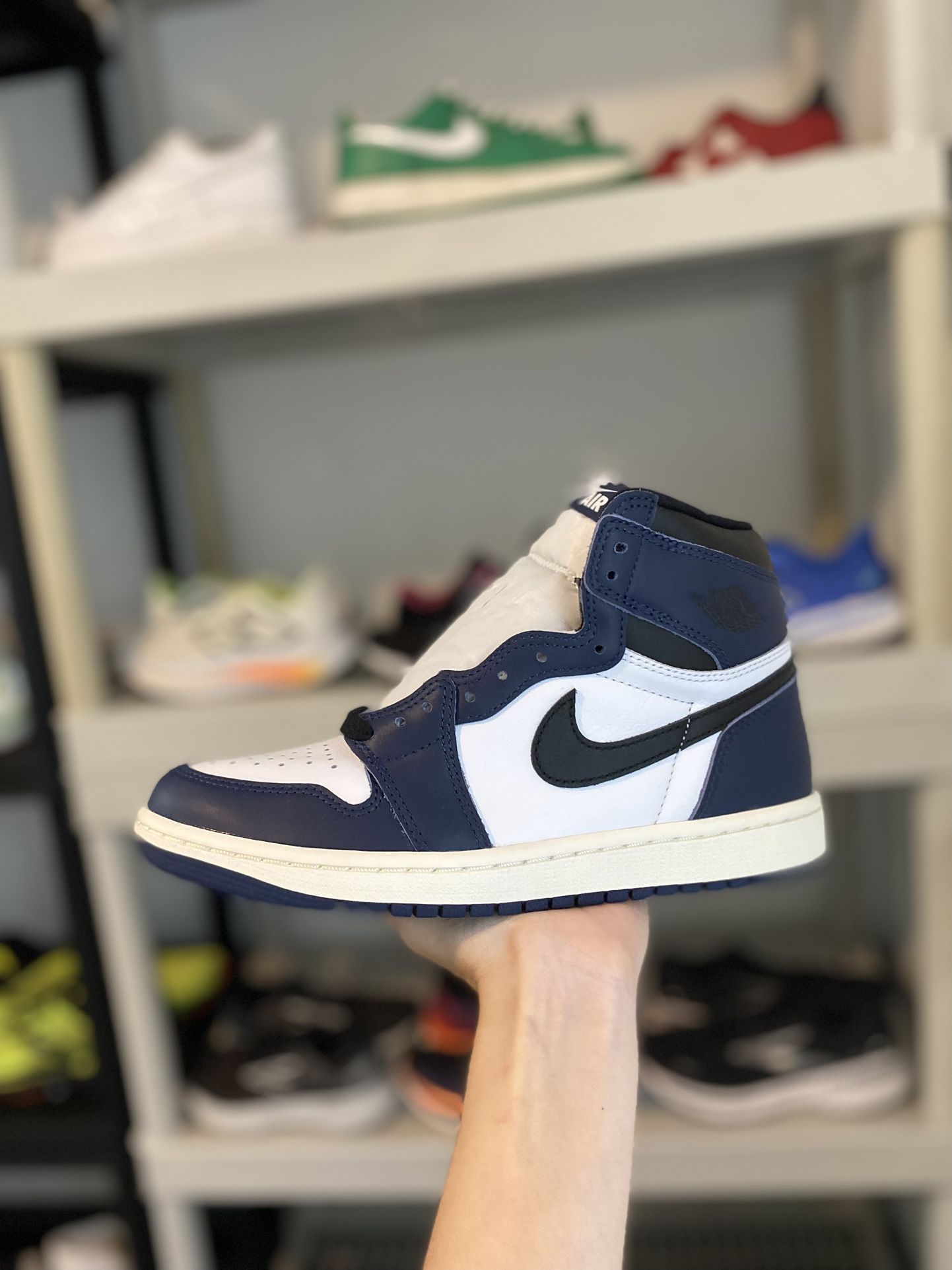 New Nike Air Jordan 1 High OG Midnight Navy White DZ5485-401 GS Size 6.5 Men’s