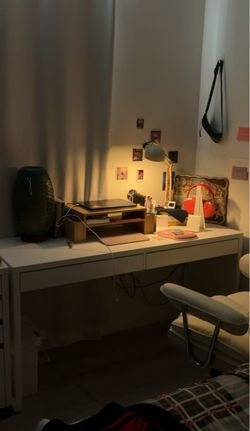 IKEA White Desk with Drawers