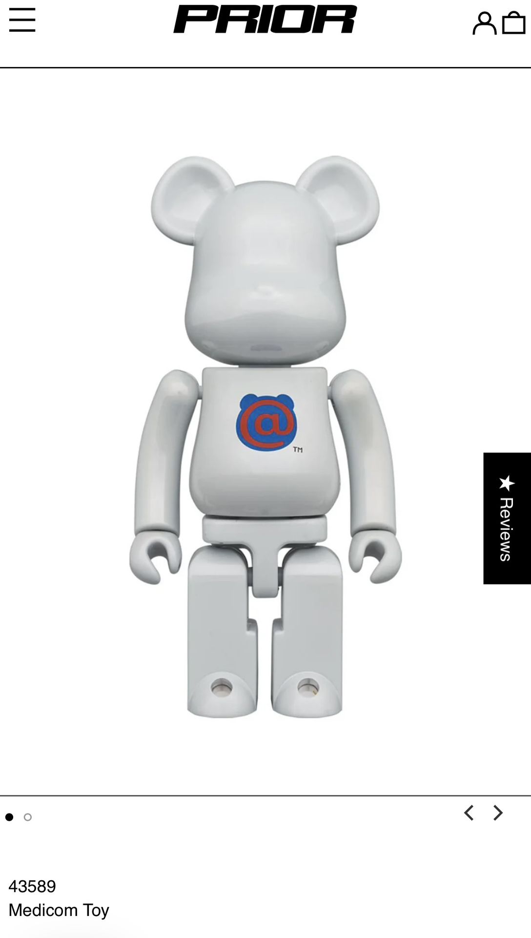 20th Anniversary -1st Model 400% Be@rbrick (RARE)