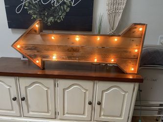 Rustic Lighted sign