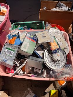 Mixed Lot of Electrical Hardware and Supplies