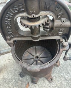Enterprise Mfg Co Antique Cast Iron meat juice lard Press