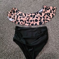 1xl Off The Shoulder Swim Suit