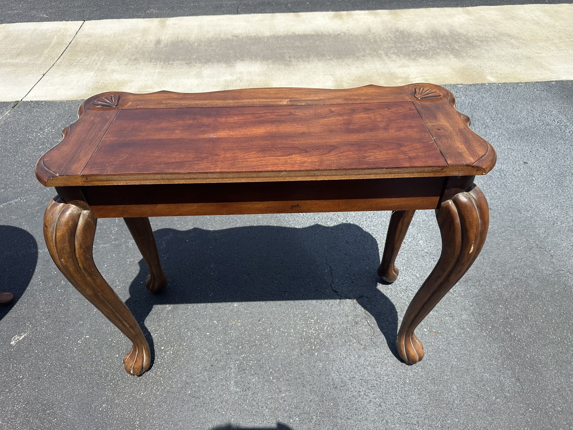 Wood End Table