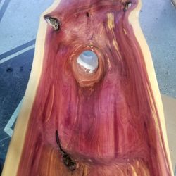 Free Standing Live Edge Cedar Vanity/Sink Combo Handmade(Incomplete/Not Stained)