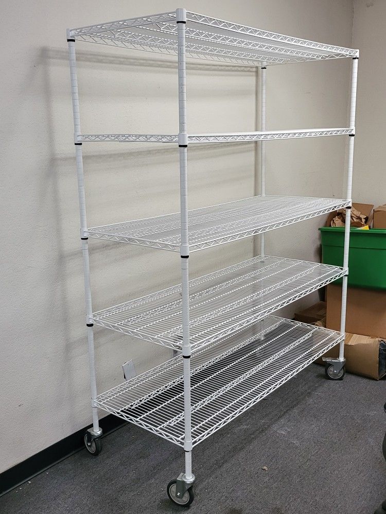 Epoxy Heavy Duty Metal Shelf 60 x 24 x 72