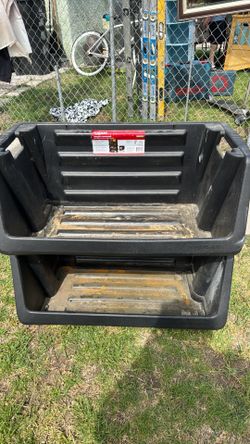Husky stackable storage bins