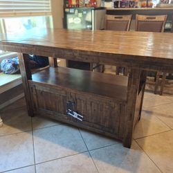 Counter Height Dining Table And 4 Chairs