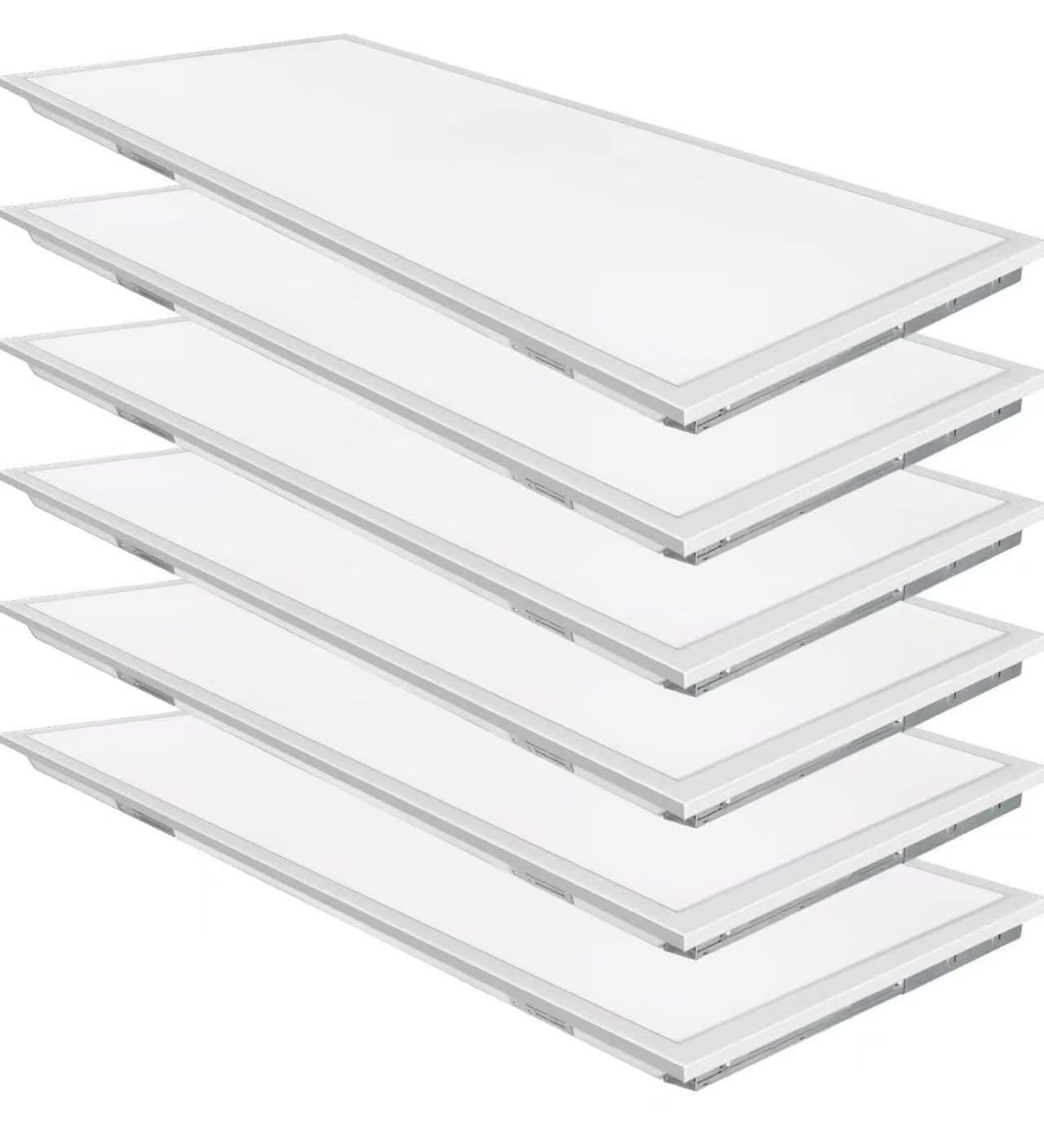 Pack of 6 2 x 4 ft Troffer Flat Panel LED Lights